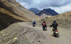 Adventure tourism in Ladakh including biking and trekking
